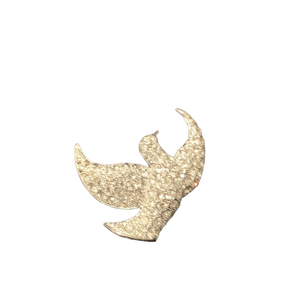 Vintage crystal peace, dove brooch